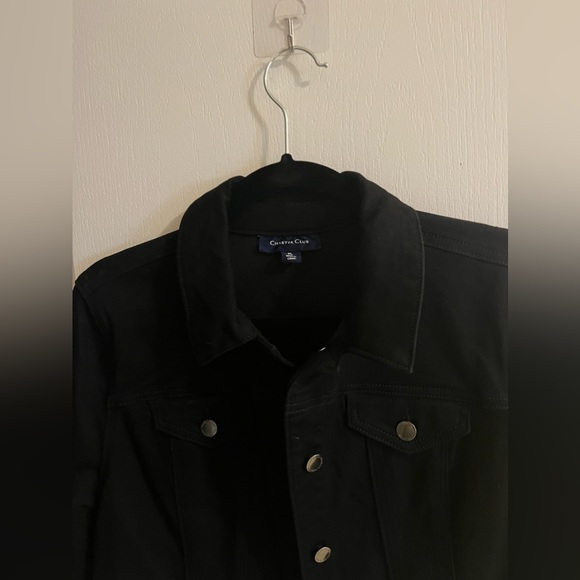 NWT black jacket - Charter Club - Size Large petite - Picture 3 of 5